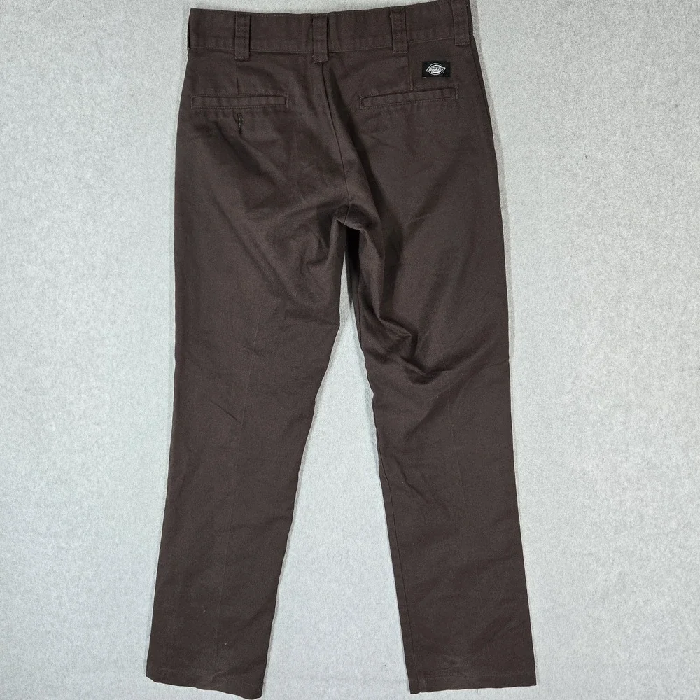 Dickies Men Pants 30X32 Brown Chino Twill FLEX Work Pants Logo 31